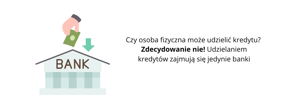 czy osoby fizyczne moga udzielac kredytow