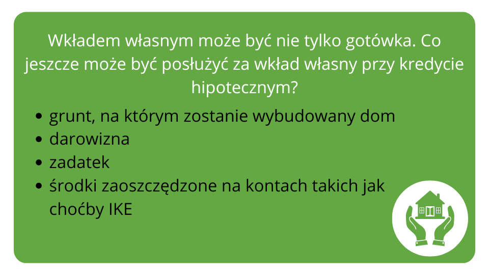 niski wkład własny przy kredycie hipotecznym 