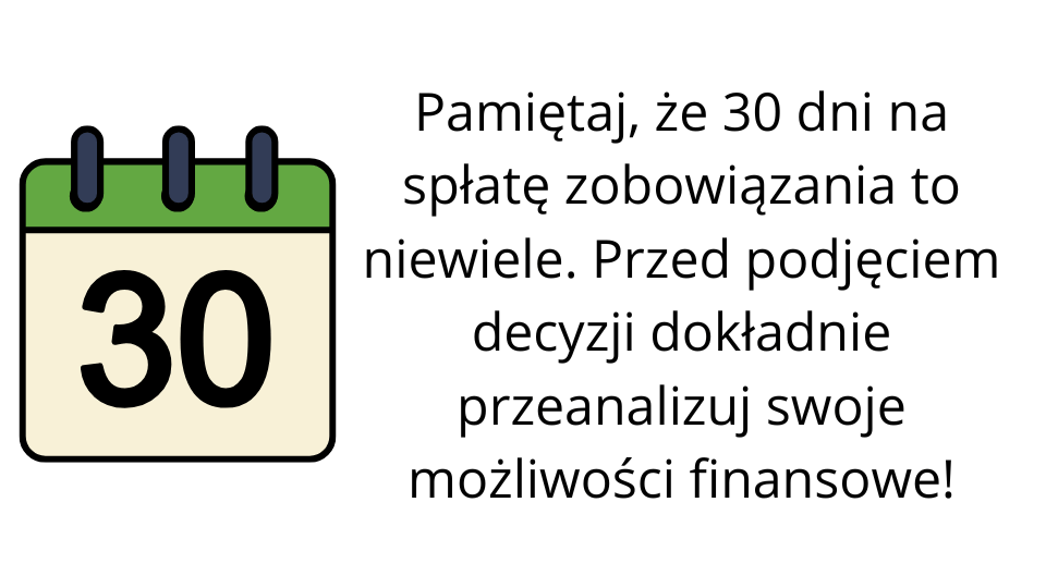 pożyczka na 30 dni